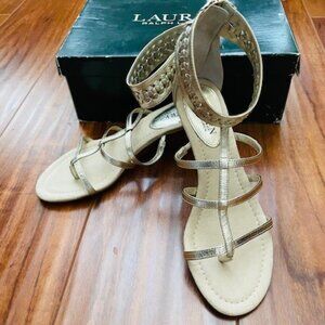 Lauren Ralph Lauren Meira Gladiator Wedge Sandals